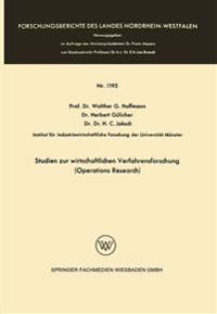 Studien zur wirtschaftlichen Verfahrensforschung (Operations Research)