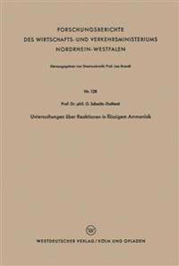 Untersuchungen über Reaktionen in flüssigem Ammoniak