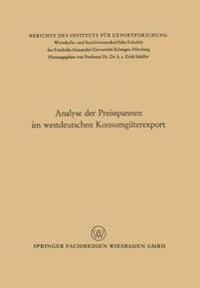 Analyse der Preisspannen im westdeutschen Konsumgüterexport