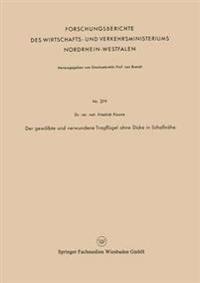 Der gewölbte und verwundene Tragflügel ohne Dicke in Schallnähe