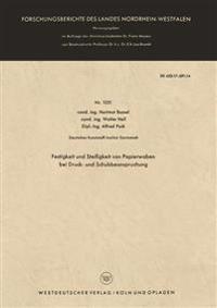 Festigkeit und Steifigkeit von Papierwaben bei Druck- und Schubbeanspruchung