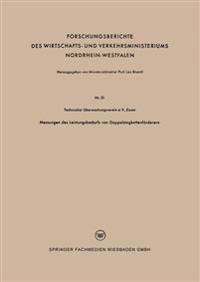 Messungen des Leistungsbedarfs von Doppelstegkettenförderern
