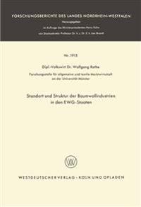 Standort und Struktur der Baumwollindustrien in den EWG-Staaten
