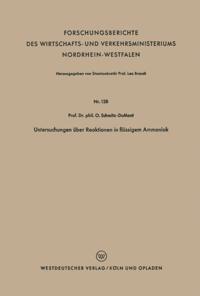 Untersuchungen über Reaktionen in flüssigem Ammoniak