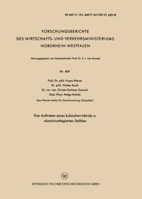 Das Auftreten eines kubischen Nitrids in aluminiumlegierten Stählen