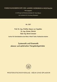 Systematik und Kinematik ebener und sphärischer Viergelenkgetriebe