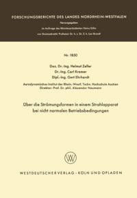 Über die Strömungsformen in einem Strahlapparat bei nicht normalen Betriebsbedingungen