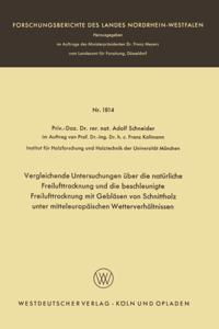 Vergleichende Untersuchungen über die natürliche Freilufttrocknung und die beschleunigte Freilufttrocknung mit Gebläsen von Schnittholz unter mitteleuropäischen Wetterverhältnissen
