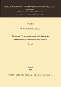 Regionale Wirtschaftsstatistik nach Betrieben