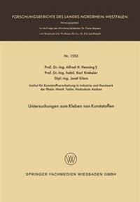 Untersuchungen zum Kleben von Kunststoffen