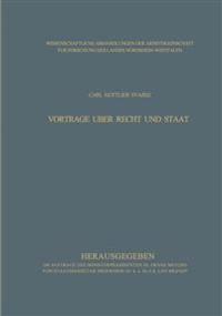 Vorträge über Recht und Staat