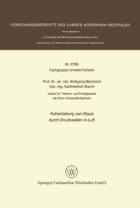 Aufwirbelung von Staub durch Druckwellen in Luft