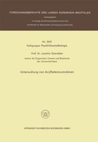 Untersuchung von Acylheterocumulenen