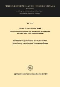 Ein Näherungsverfahren zur numerischen Berechnung instationärer Temperaturfelder