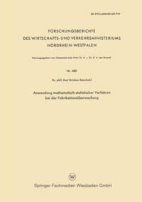 Anwendung mathematisch-statistischer Verfahren bei der Fabrikationsüberwachung