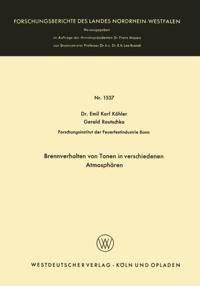Brennverhalten von Tonen in verschiedenen Atmosphären