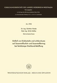Einfluß von Einblastiefe und Luftdurchsatz auf Sauerstoffzufuhr und Sauerstoffertrag bei feinblasiger Breitband-Belüftung