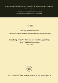 Erstellung eines Verfahrens zur Ermittlung der Güte von Verkehrsflugzeugen