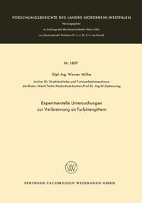 Experimentelle Untersuchungen zur Verbrennung an Turbinengittern