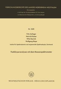Forschungsberichte des Landes Nordrhein-Westfalen