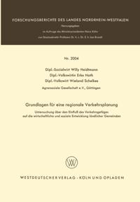 Grundlagen für eine regionale Verkehrsplanung