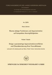 Räume stetiger Funktionen und Approximation auf kompakten Mannigfaltigkeiten