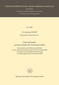 Untersuchungen auf dem Gebiet der Zentimeterwellen