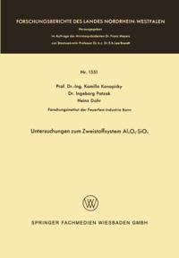 Untersuchungen zum Zweistoffsystem Al2O3-SiO2