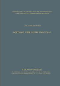 Vorträge über Recht und Staat