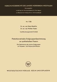 Potentiometrische Endgruppenbestimmung an synthetischen Fasern