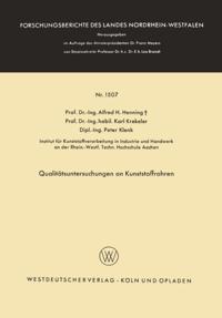 Qualitätsuntersuchungen an Kunststoffrohren