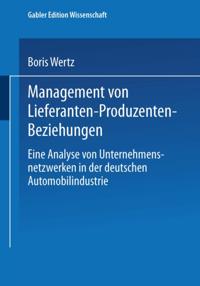 Management von Lieferanten-Produzenten-Beziehungen