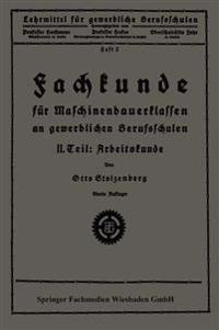 Fachkunde für Maschinenbauerklassen an gewerblichen Berufsschulen