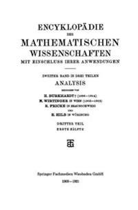 Encyklopädie der Mathematischen Wissenschaften mit Einschluss ihrer Anwendungen