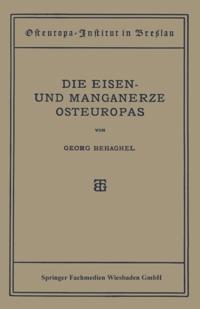 Die Eisen- und Manganerze Osteuropas