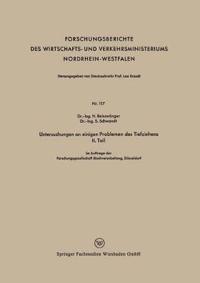 Untersuchungen an einigen Problemen des Tiefziehens II. Teil