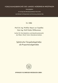 Sphärische Viergelenkgetriebe als Proportionalgetriebe