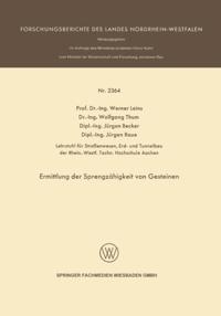 Forschungsberichte des Landes Nordrhein-Westfalen