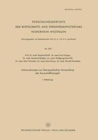 Untersuchungen zur therapeutischen Anwendung des Sauerstoffmangels