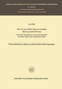 Kinematik kleiner ebener und räumlicher Schwingungen