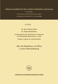 Über die Reaktionen von Äthan in einer Glimmentladung
