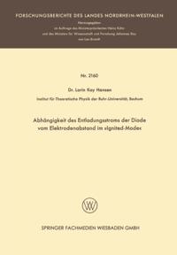 Abhängigkeit des Entladungsstroms der Diode vom Elektrodenabstand im »Ignited-Mode«
