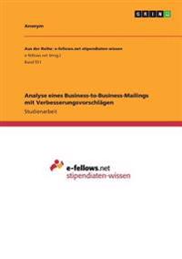 Analyse eines Business-to-Business-Mailings mit Verbesserungsvorschlägen