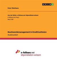 Beschwerdemanagement in Kreditinstituten