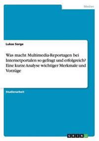 Was macht Multimedia-Reportagen bei Internetportalen so gefragt und erfolgreich? Eine kurze Analyse wichtiger Merkmale und Vorzuge