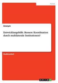 Entwicklungshilfe. Bessere Koordination durch multilaterale Institutionen?
