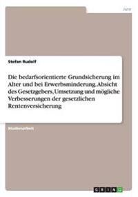Die bedarfsorientierte Grundsicherung im Alter und bei Erwerbsminderung. Absicht des Gesetzgebers, Umsetzung und mögliche Verbesserungen der gesetzlichen Rentenversicherung