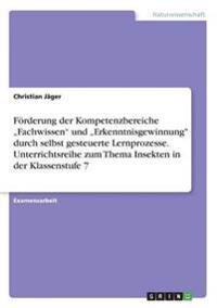 Förderung der Kompetenzbereiche "Fachwissen" und "Erkenntnisgewinnung" durch selbst gesteuerte Lernprozesse. Unterrichtsreihe zum Thema Insekten in der Klassenstufe 7