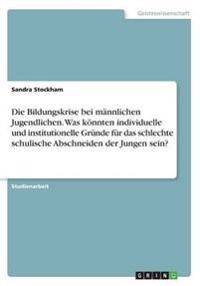 Die Bildungskrise bei männlichen Jugendlichen. Was könnten individuelle und institutionelle Gründe für das schlechte schulische Abschneiden der Jungen sein?