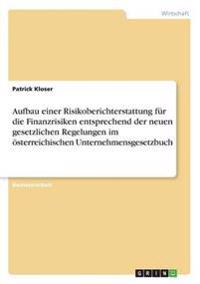 Aufbau einer Risikoberichterstattung für die Finanzrisiken entsprechend der neuen gesetzlichen Regelungen im österreichischen Unternehmensgesetzbuch
